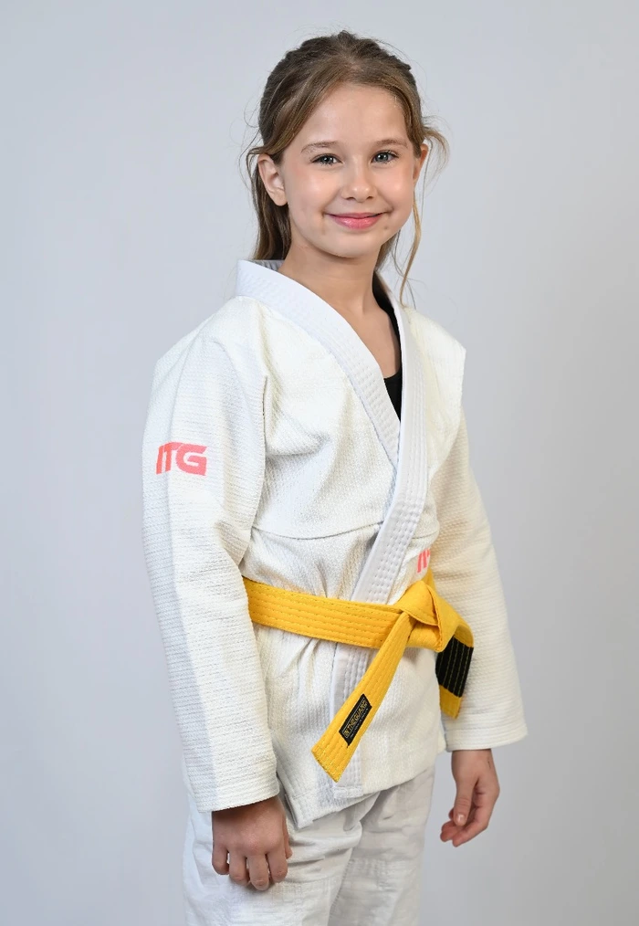 Kimono Infantil In The Guard Pink NEW Branco