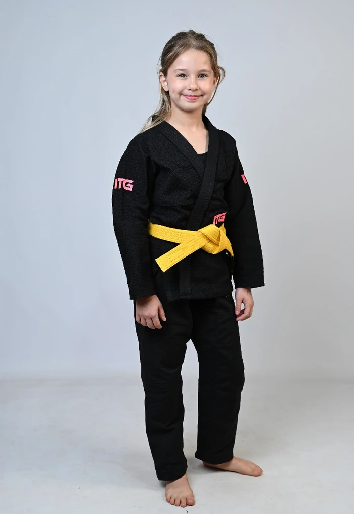 Kimono Infantil In The Guard Pink NEW Preto