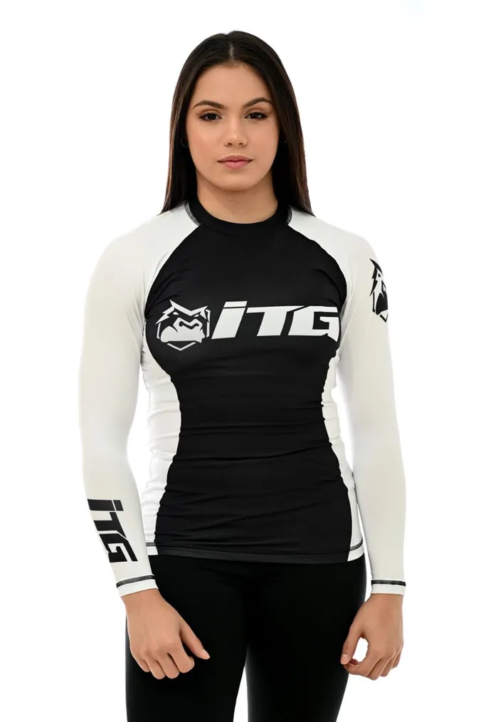 Rash Guard Feminina ITG Manga Longa Branca