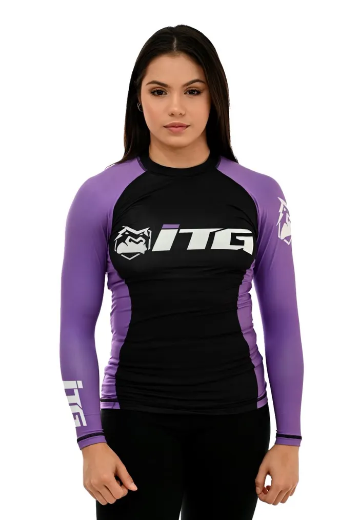 Rash Guard Feminina ITG Manga Longa Roxa