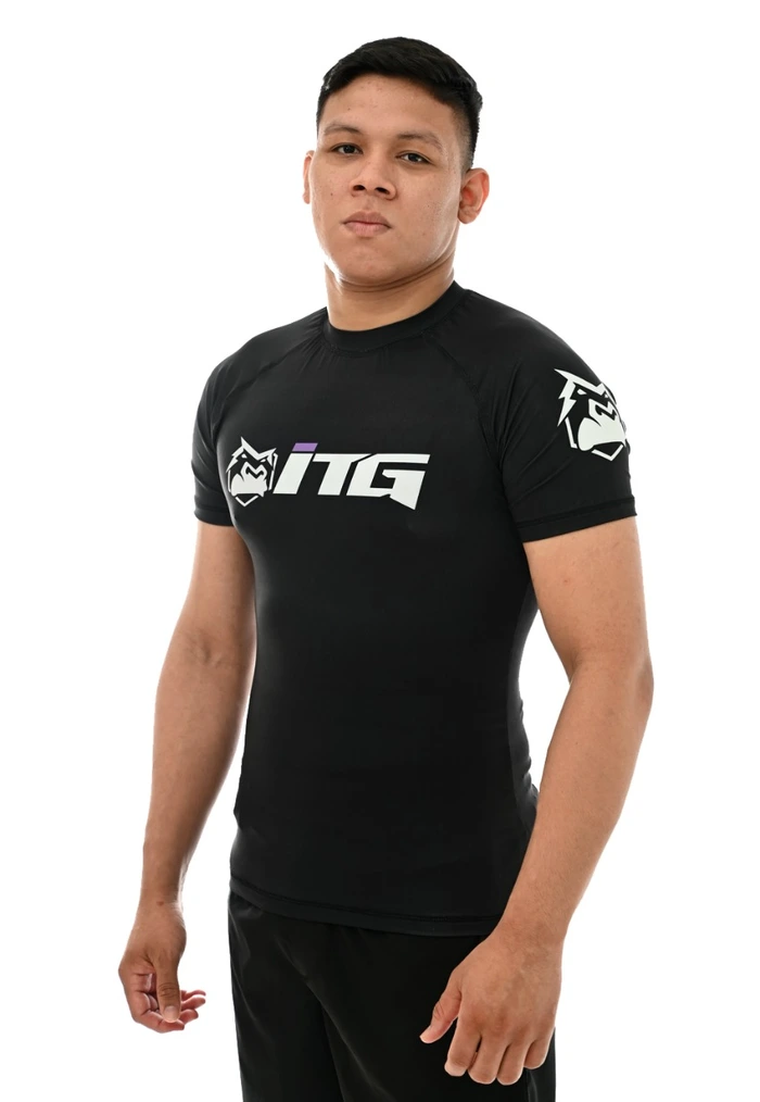Rash Guard Masculina ITG Manga Curta Preto