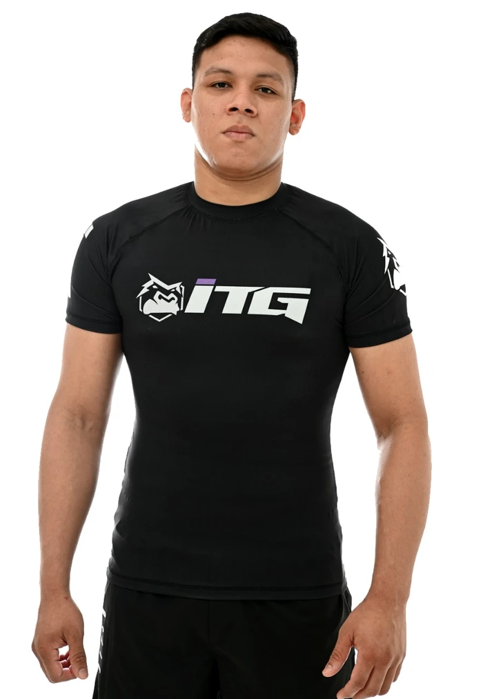 Rash Guard Masculina ITG Manga Curta Preto