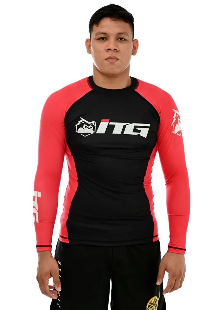 Rash Guard Masculina ITG Manga Longa Vermelho