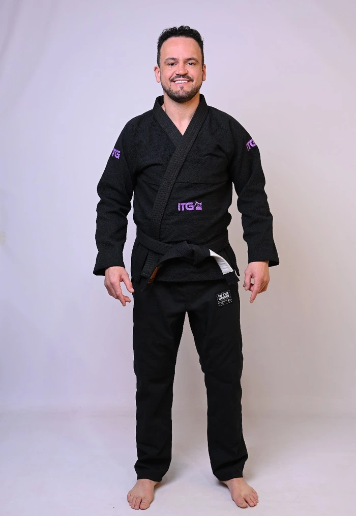 Kimono In The Guard Masculino Classic Purple PRETO