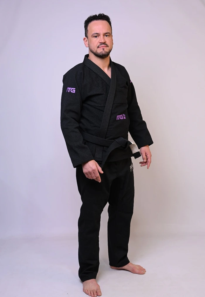 Kimono In The Guard Masculino Classic Purple PRETO