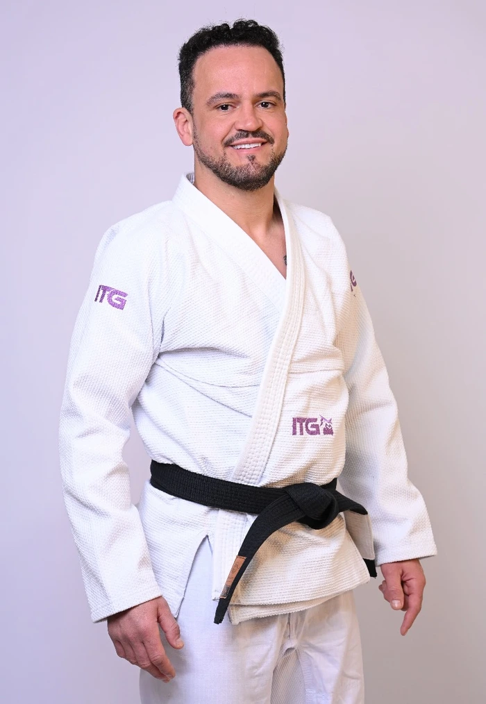 Kimono In The Guard Masculino Classic Purple BRANCO