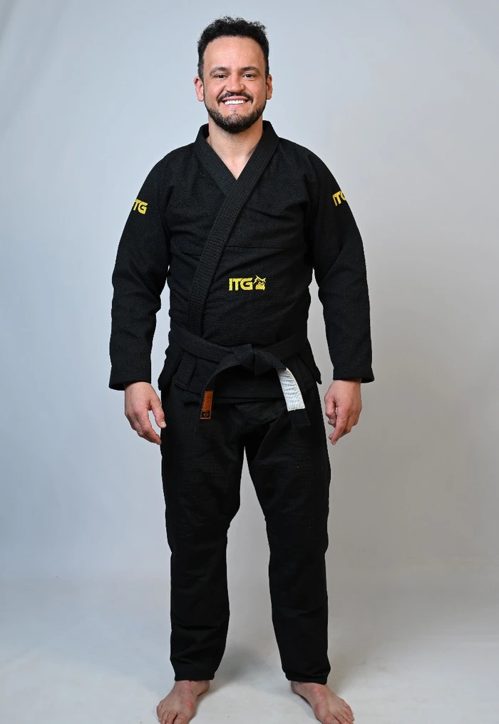Kimono In The Guard  Masculino Jiu-Jitsu New PRETO