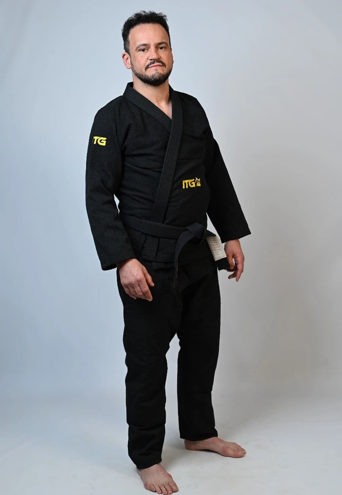 Kimono In The Guard  Masculino Jiu-Jitsu New PRETO