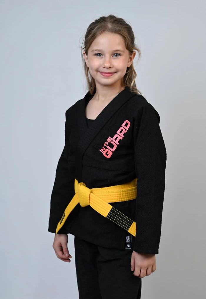 Kimono Infantil In The Guard Girls Preto